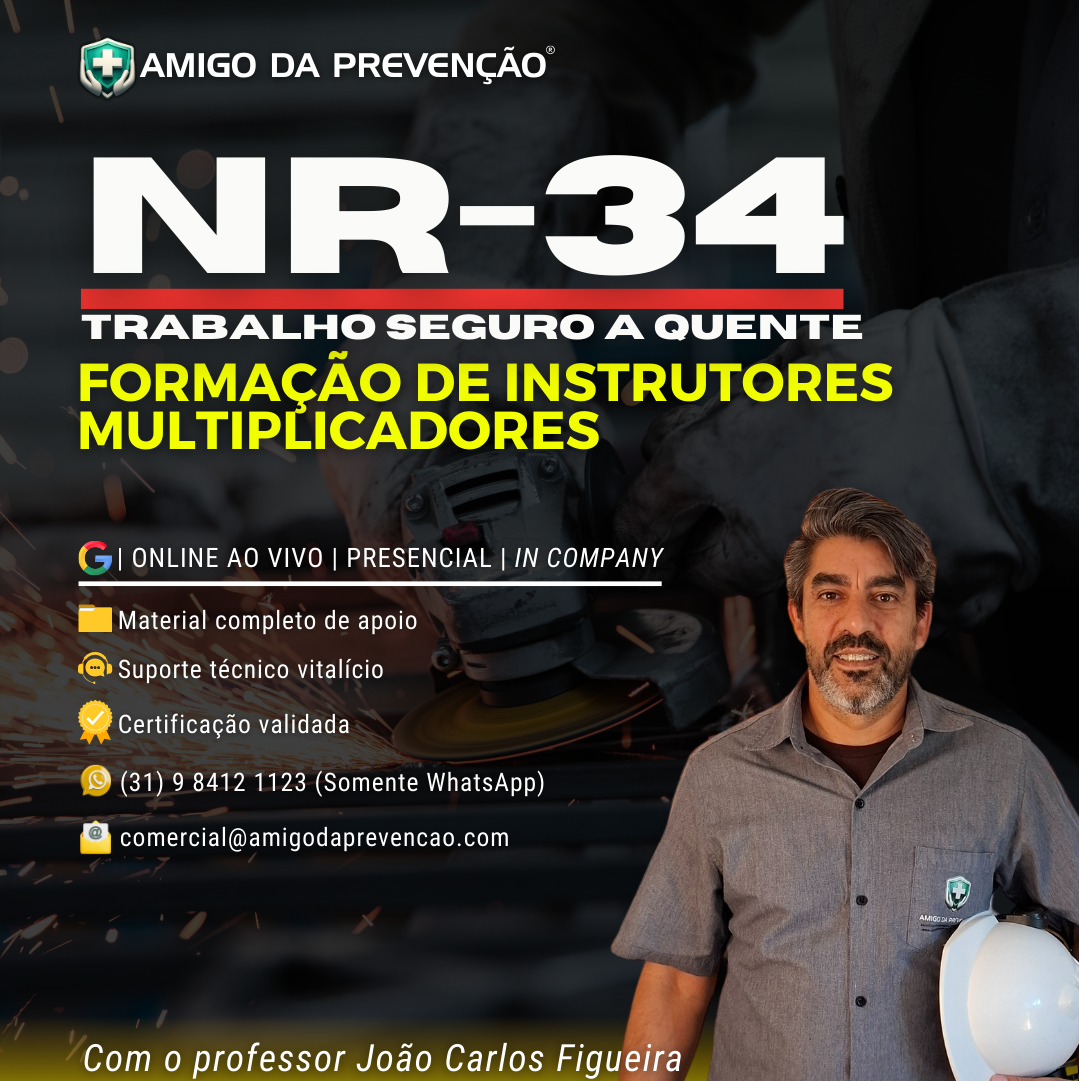 INSTRUTORES DE NR-34 TRABALHO SEGURO A QUENTE