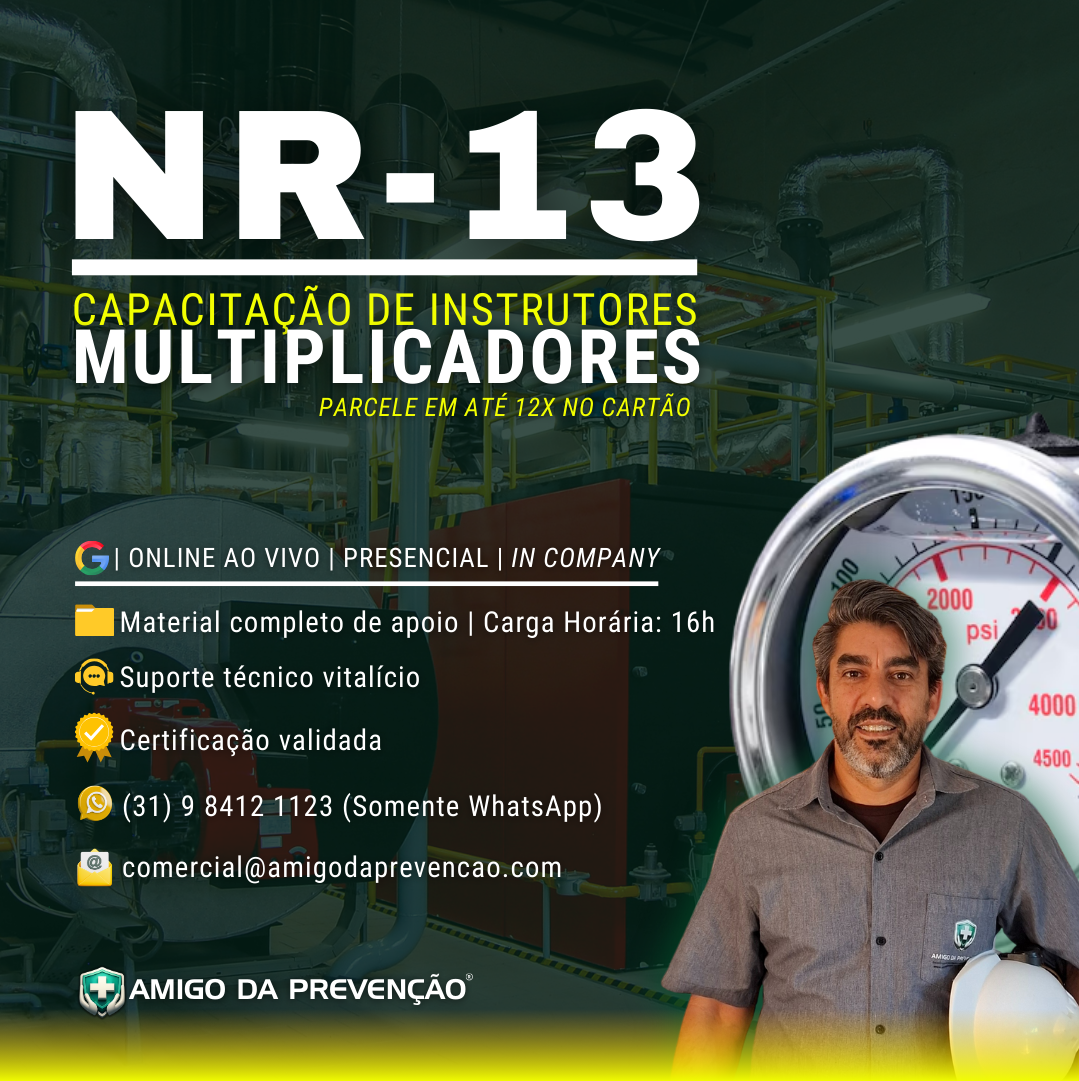 CAPACITAÇÃO DE INSTRUTOR DE NR-13