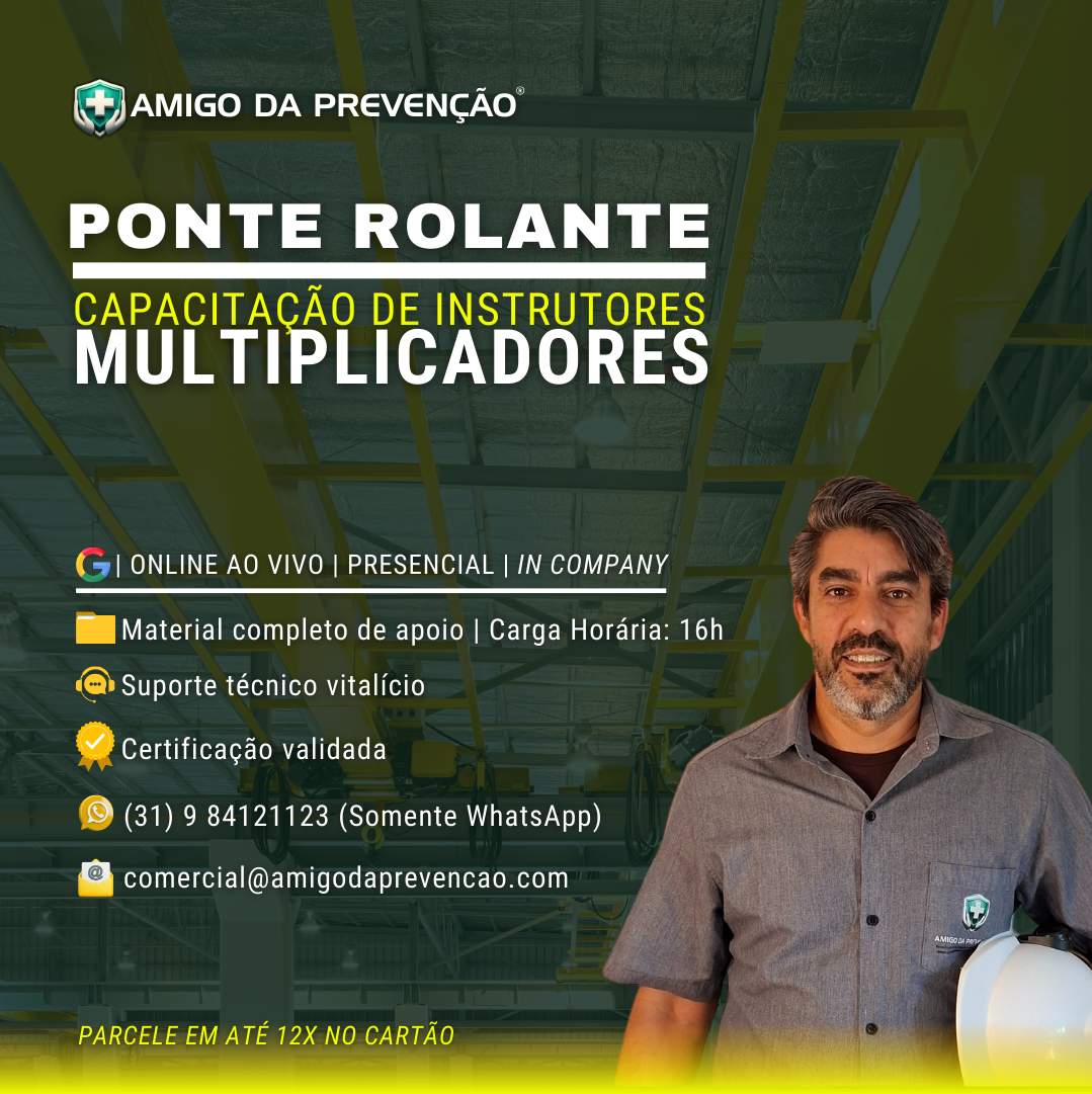 CAPACITAÇÃO DE INSTRUTOR DE PONTE ROLANTE