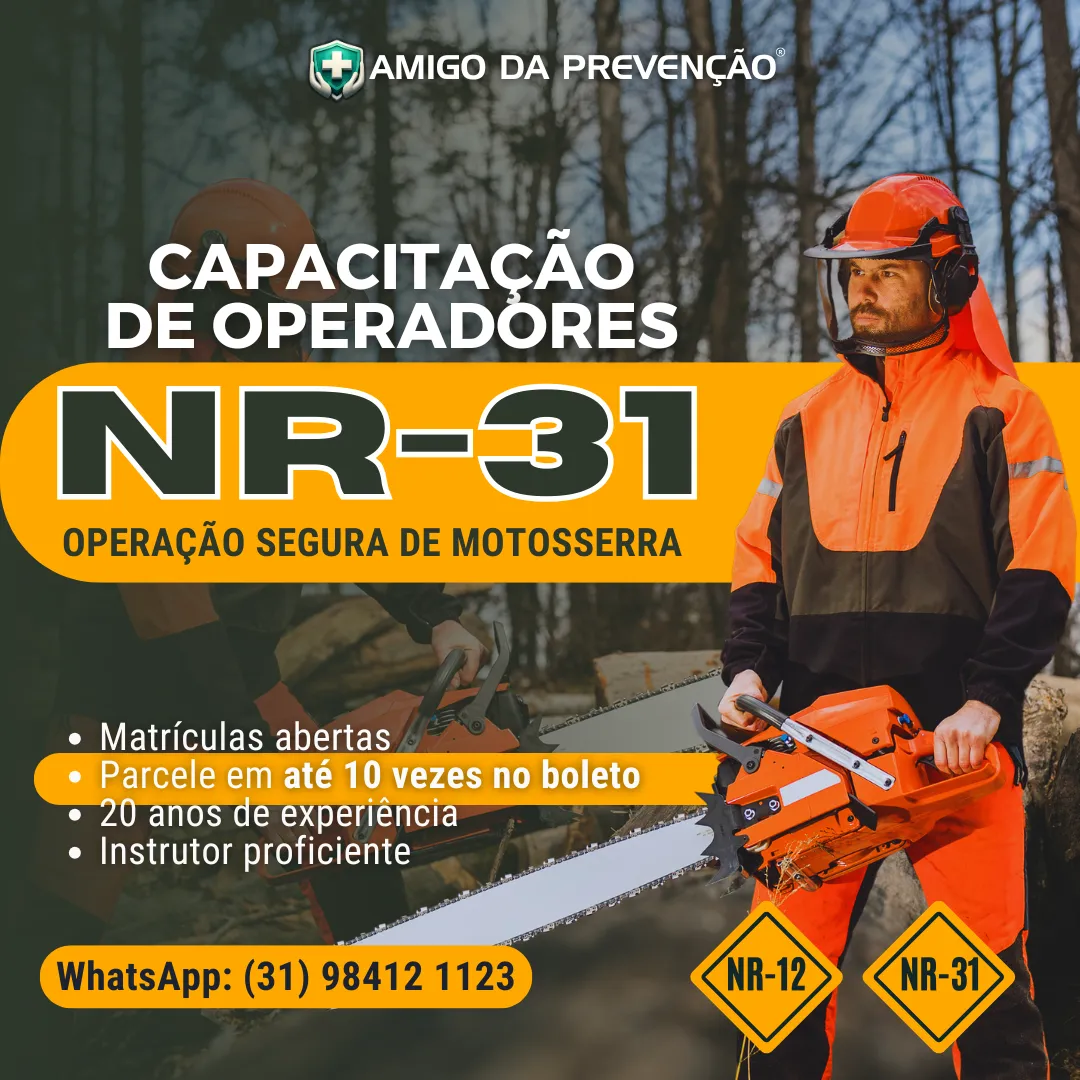 CURSO NR-31 OPERADOR DE MOTOSSERRAS