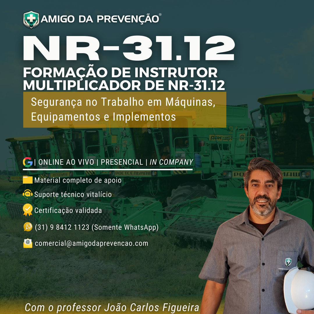 INSTRUTORES DE NR-31 MÁQUINAS E IMPLEMENTOS